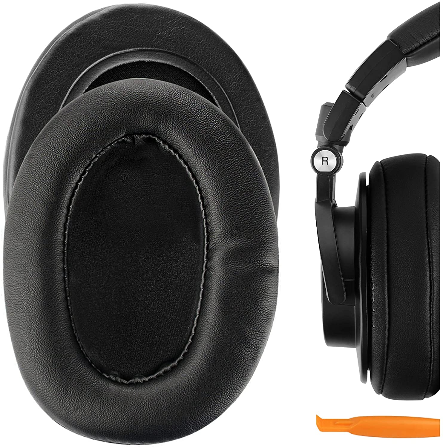 Audio Technica Headphone Ath-M20X - Coussinets d'oreille de remplacement en cuir