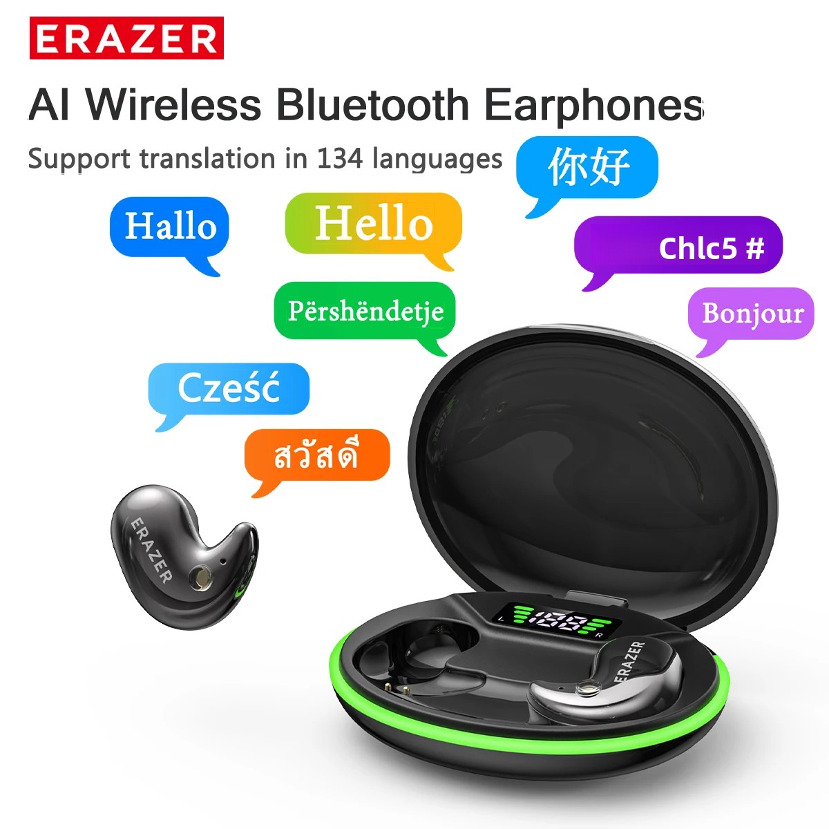 Wired Earphone Mic - Écouteurs intra-auriculaires Bluetooth EARZER XF58 avec