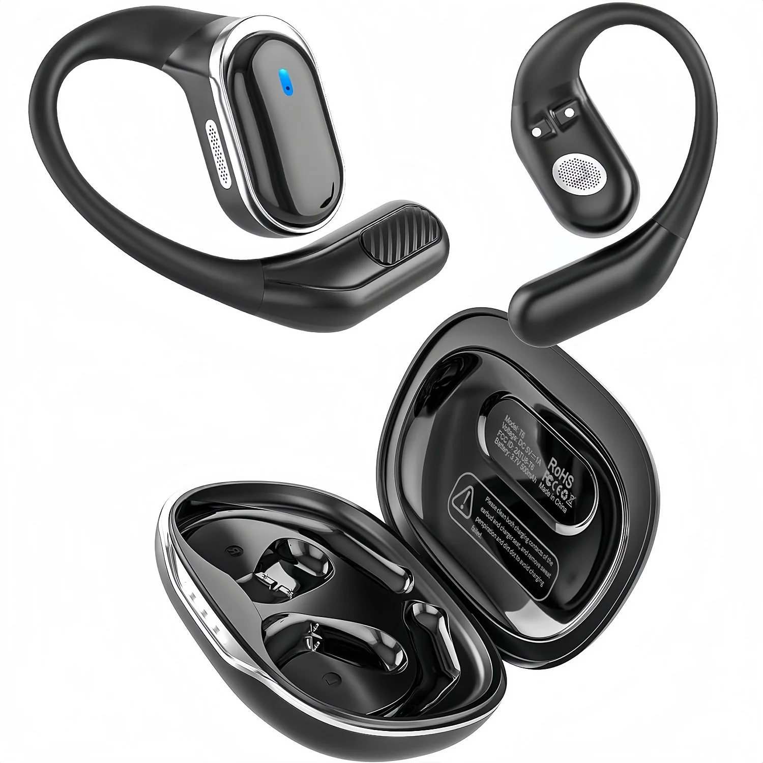 Sports Earphone Hook - Écouteurs Bluetooth sans fil avec micro,