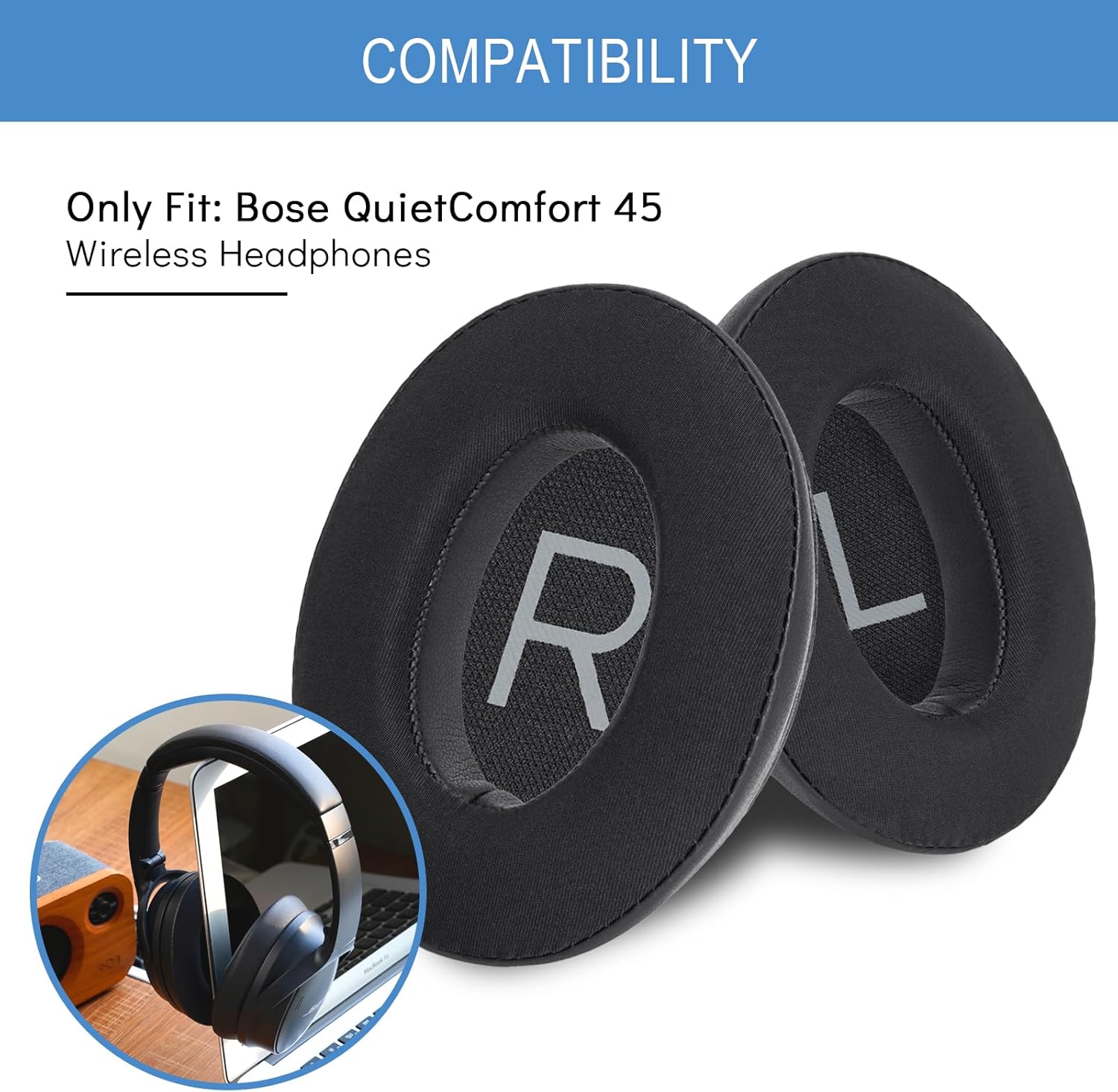 Coussinets d'oreille de rempla - Bose Headphone Qc45 avis et prix